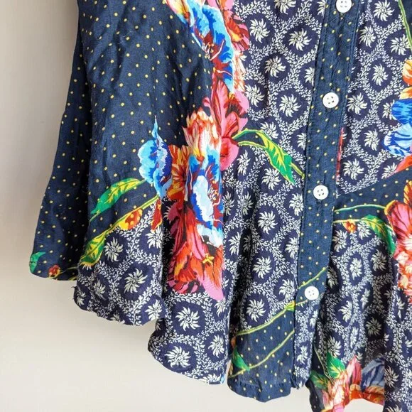 Farm Rio Floral Polka Dot Blouse - Picture 7 of 10